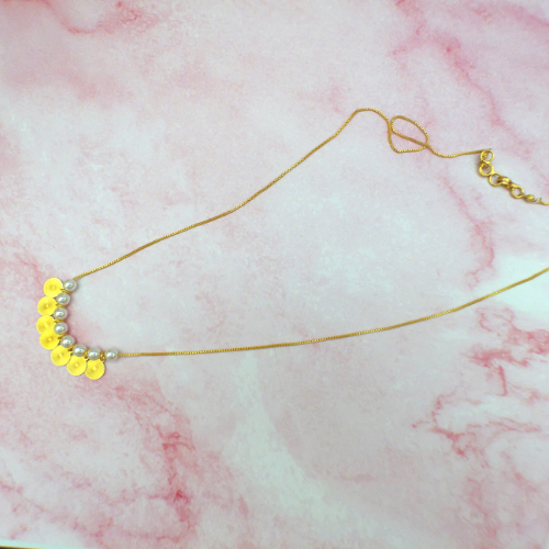 Gold Egyptian Sun Coin Necklace.