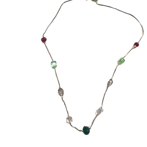 Holiday Crystal Glaze Necklace.